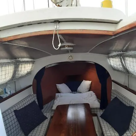 Botel Vintage Sailboat In Belem Lisboa